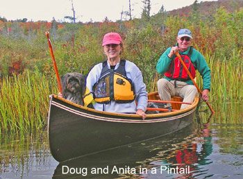 Doug and Anita in canoe
